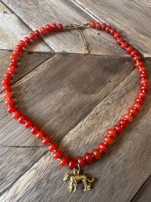 Collar Cala Coral Leopardo
