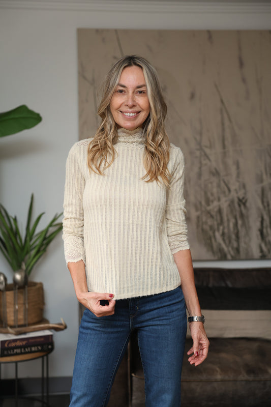Polera Cande Efecto Tejido
