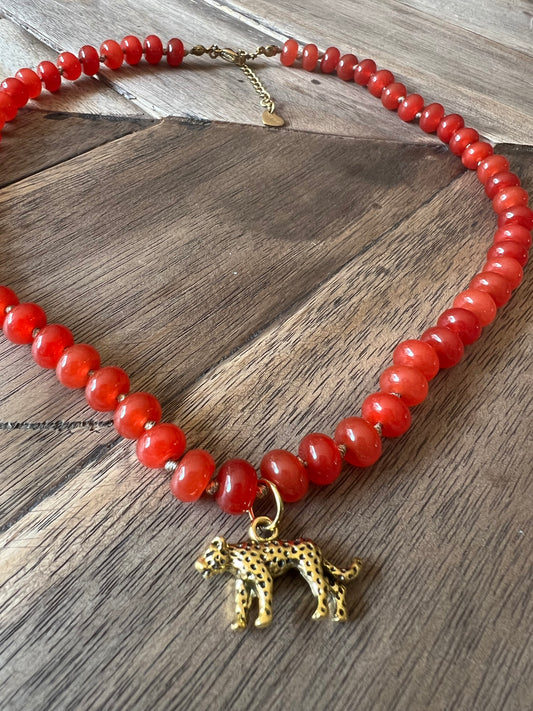 Collar Cala Coral Leopardo